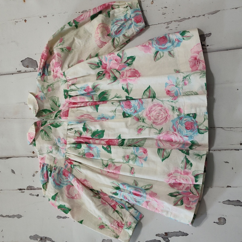 Vintage Floral Baby Dress Coming Thing 18m 80s 90s - Picture 5 of 6